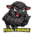 Black sheep Feral Fireman helmet tattoo