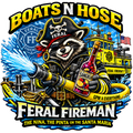 Boats N Hose Feral Fireman decal