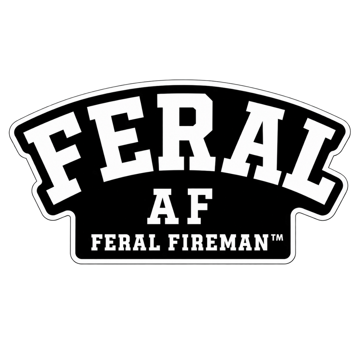 Feral AF Feral Fireman helmet tattoo