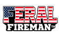 Feral Fireman American flag helmet tattoo