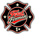 Feral Fireman Maltese Cross decal