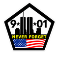 Never Forget 9/11 helmet tattoo