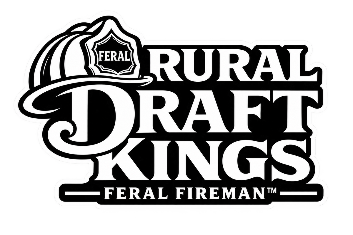 Rural Draft Kings Feral Fireman helmet tattoo