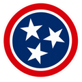 Tennessee Tri-Star round decal