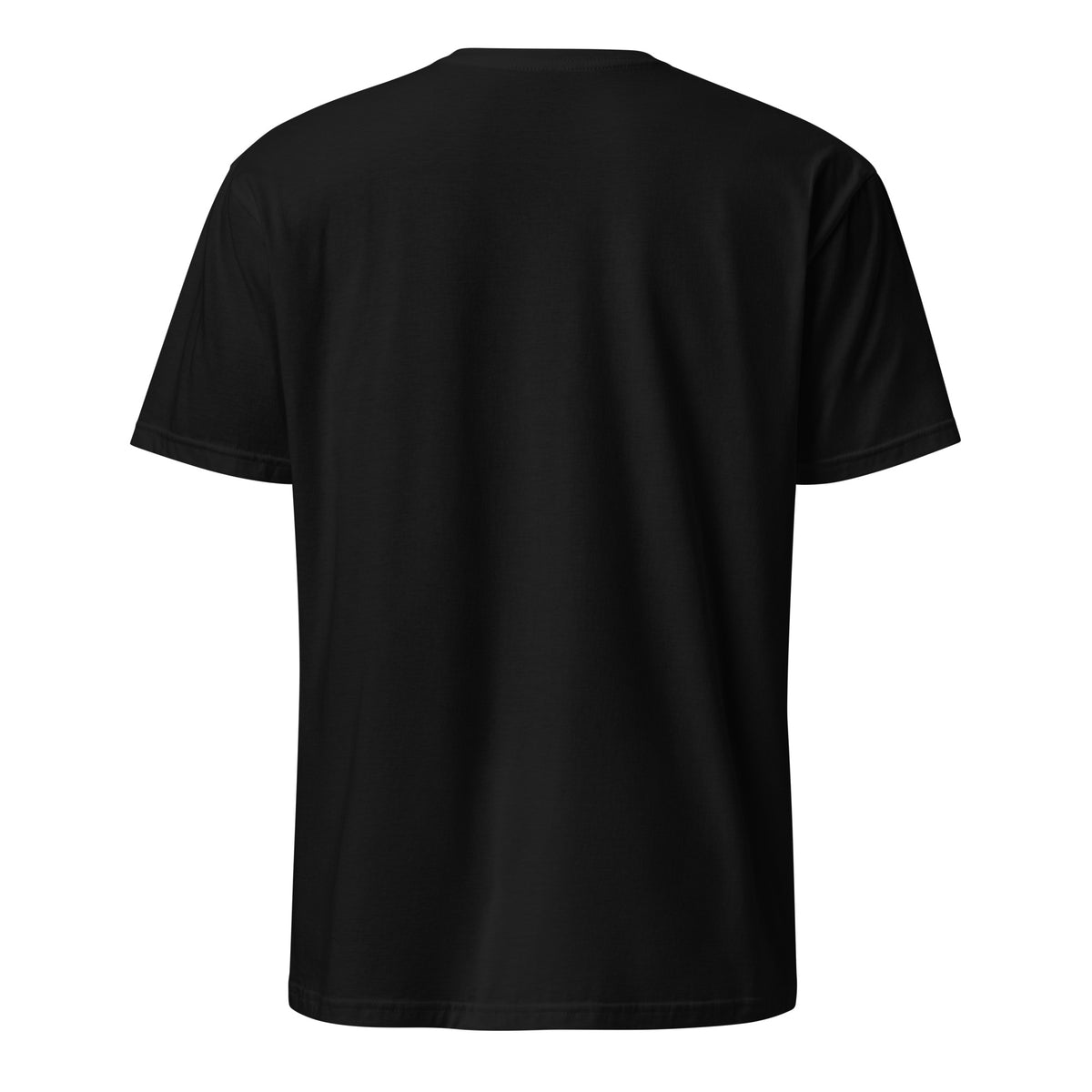 Free Range Feral Fireman Essential Tee in black, back view