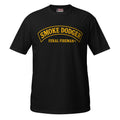 Smoke Dodger Feral Fireman Essential Tee in black, front view