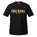 Free Range Feral Fireman Essential Tee in black, front view