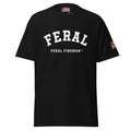Feral Arch Feral Fireman Essential Tee in black, front view