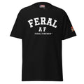 Feral AF Arch Feral Fireman Essential Tee in black, front view