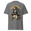 Vandy Feral Fireman Essential Tee in graphite heather, front view
