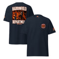Haddonfield FD 2 | Essential Tee in navy, front and back view