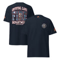 Crystal Lake FD | Essential Tee in navy, front and back view
