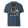 I Got That Dog in Me – Midnight Feral Fireman Comfort Tee in midnight, back view